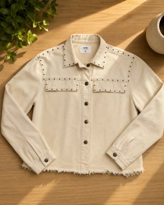 Chaqueta vaquera Sybilla beige Talla M