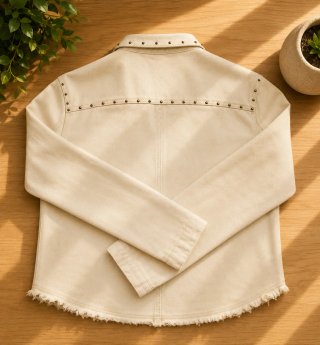 Chaqueta vaquera Sybilla beige Talla M