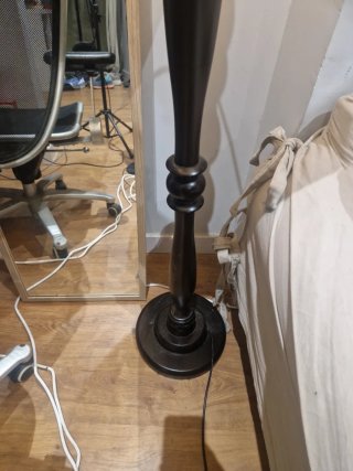 Lámpara de salón vintage madera