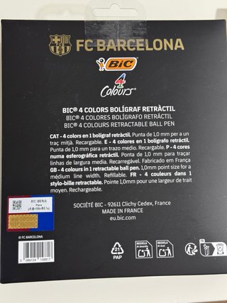 Penne BIC 4 Colori F.C. Barcellona