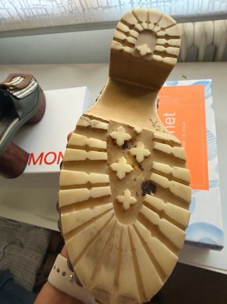 Zuecos Porronet Piel Beige Usados 2 Veces