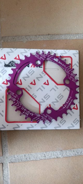 Plato Bici Montaña SNAIL 36T ZFC-XD Morado