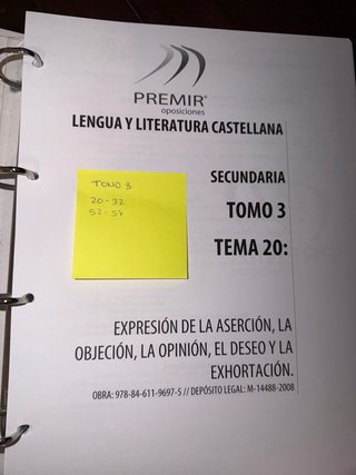 Temario Oposiciones Secundaria Lengua