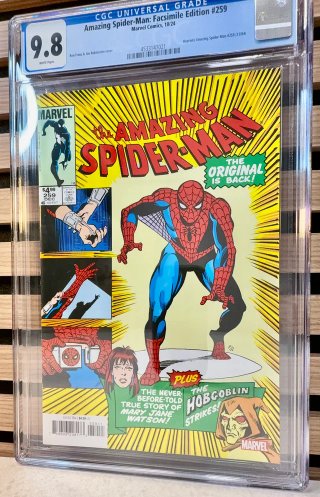Comic gradeado CGC 9.8 - Spider-Man #259 Facsimile