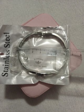 Pulsera de acero inoxidable con circonitas