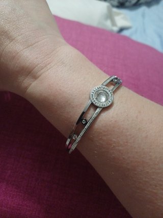 Pulsera de acero 316 inoxidable con circonitas
