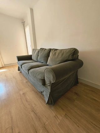 Sofá Ektorp Ikea Verde Tela