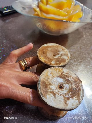 Bicchierini vintage in legno