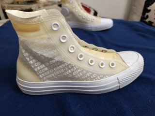 Converse All Star Transparentes Beige/Blanco