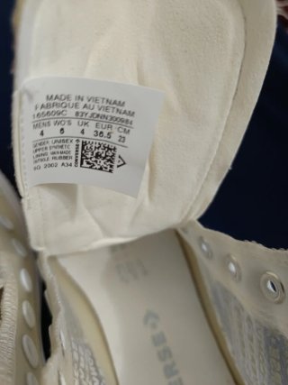 Converse All Star Transparentes Beige/Blanco