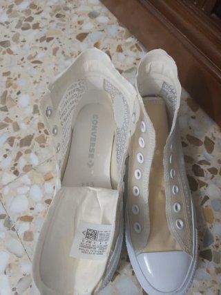 Converse All Star Transparentes Beige/Blanco
