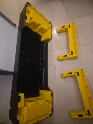 Step de Fitness Negro y Amarillo