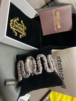 Reloj Pulsera Serpiente Plata