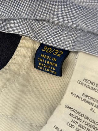 Pantalón Chino Ralph Lauren Azul Marino Talla 30/3