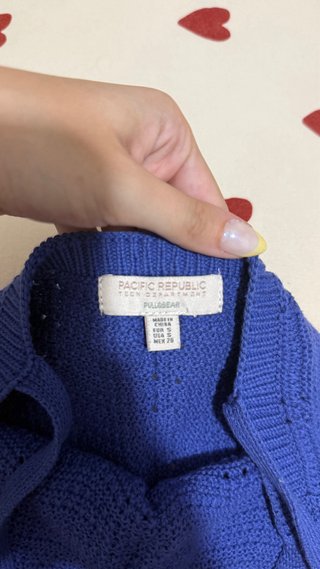 Vestido azul de punto