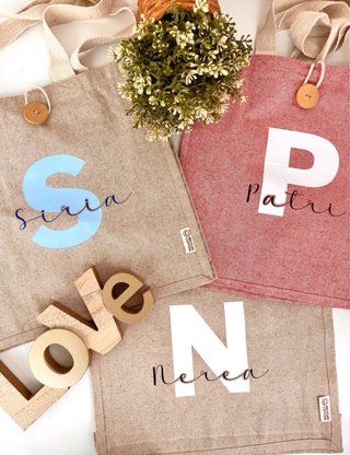 Pareo y tote bag personalizados