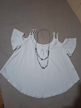 Blusa blanca mujer