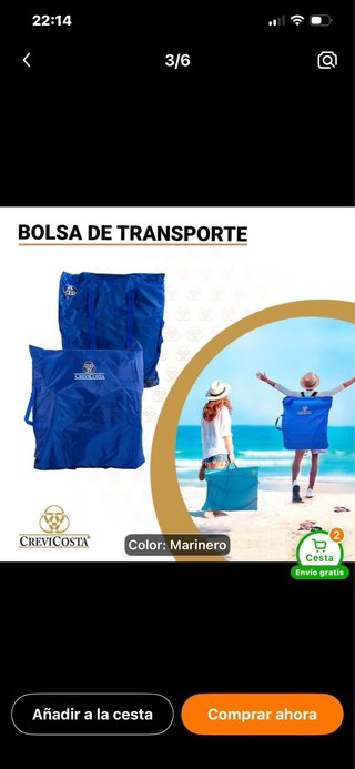 Silla de playa acolchada