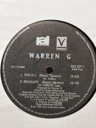 Vinilo Warren G - This DJ / Regulate Remix 12"