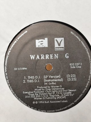 Vinilo Warren G - This DJ / Regulate Remix 12"