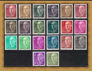 20 Sellos Franco Nuevos España