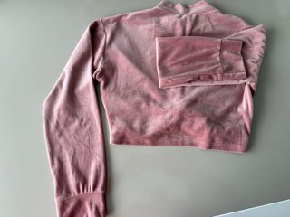 Sudadera corta rosa invierno