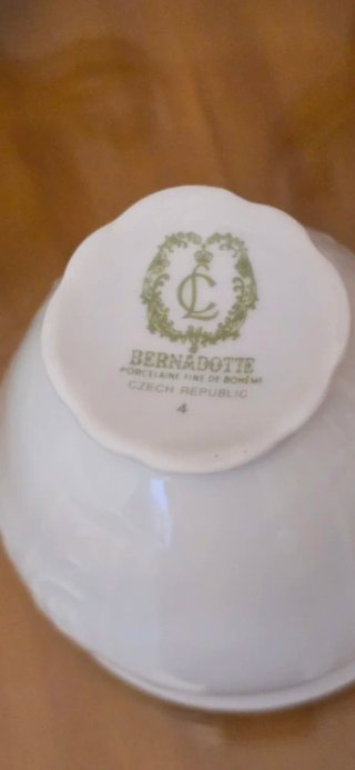Juego café porcelana fina de bohemia bernadotte