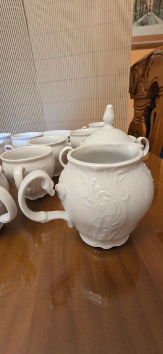 Juego café porcelana fina de bohemia bernadotte