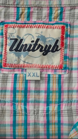 Camisa cuadros manga corta Unitryb xxl  algodón