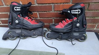 Patines en línea Roces negros y rojos talla 39