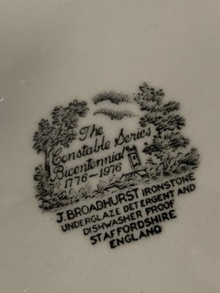 12 Platos Ingleses Porcelana Rosa j. Broadhurst