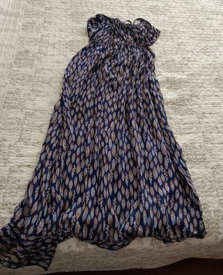 Vestido midi hojas talla S