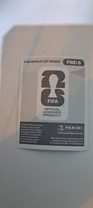 Cromo copa mundial 2026