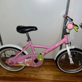 Bici niña 16 rosa
