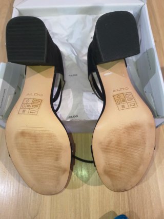 Sandalias Aldo Tacón Bloque Negro