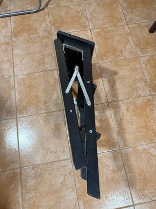 Escalera Taburete Negra Plegable
