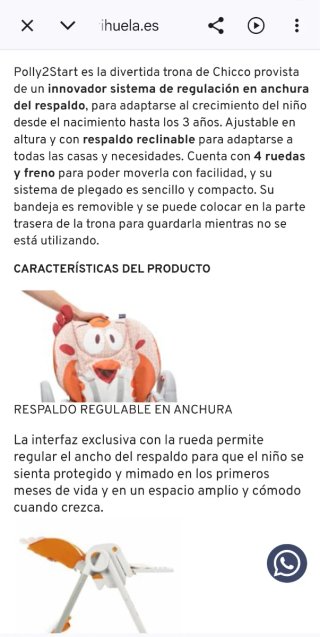 Trona y hamaca Chicco Polly 2 Start Tiburón