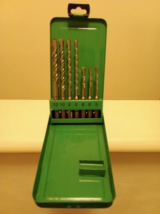 Set 7 punte SDS Plus diametro 5, 6, 8, 10, 12