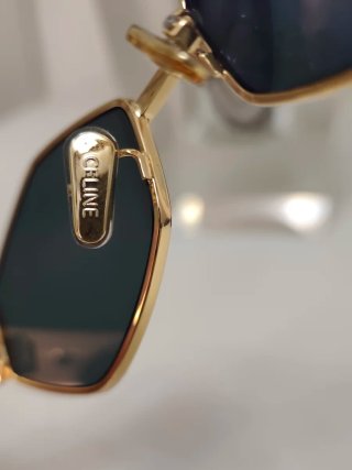Occhiali da sole Celine donna oro e verdi