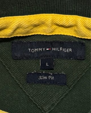 Polo Vintage Tommy Hilfiger Verde Talla L