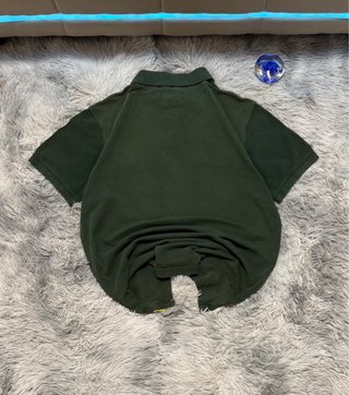 Polo Vintage Tommy Hilfiger Verde Talla L
