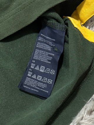 Polo Vintage Tommy Hilfiger Verde Talla L