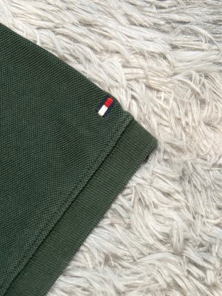 Polo Vintage Tommy Hilfiger Verde Talla L