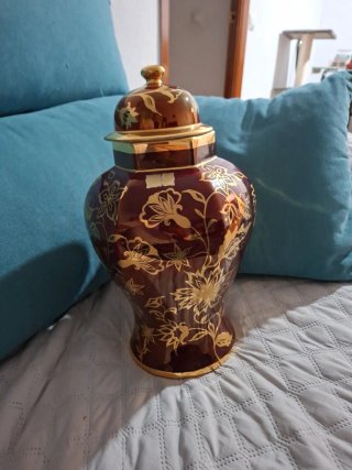 Jarrón Artinsa Chapado en Oro 24k
