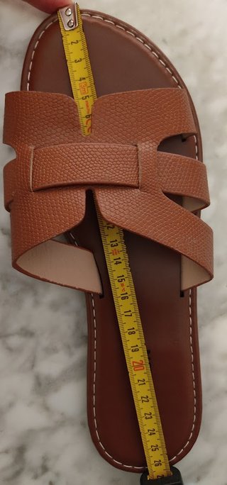 Sandalias palas mujer 41 marrón camel diseño H