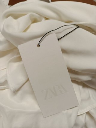 Vestido Zara blanco M