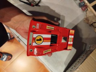 Coche de carreras rojo Playmobil famobil