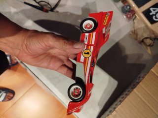 Coche de carreras rojo Playmobil famobil