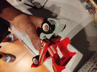 Coche de carreras rojo Playmobil famobil