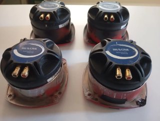 4 Tweeters Bravox Rojos